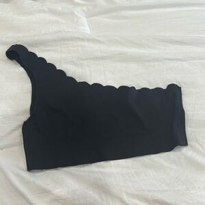Scallopped one shoulder bra/top